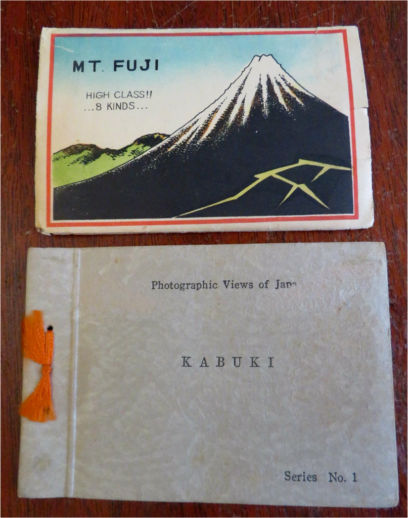 Japan Souvenir Lot x 2 Kabuki Theater & Mt. Fuji c. 1950's-60's album & views
