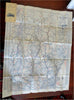 Maine New Hampshire Vermont Automobile c. 1930's folding pocket tourist road map