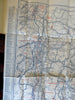 Maine New Hampshire Vermont Automobile c. 1930's folding pocket tourist road map