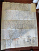 Maine New Hampshire Vermont Automobile c. 1930's folding pocket tourist road map