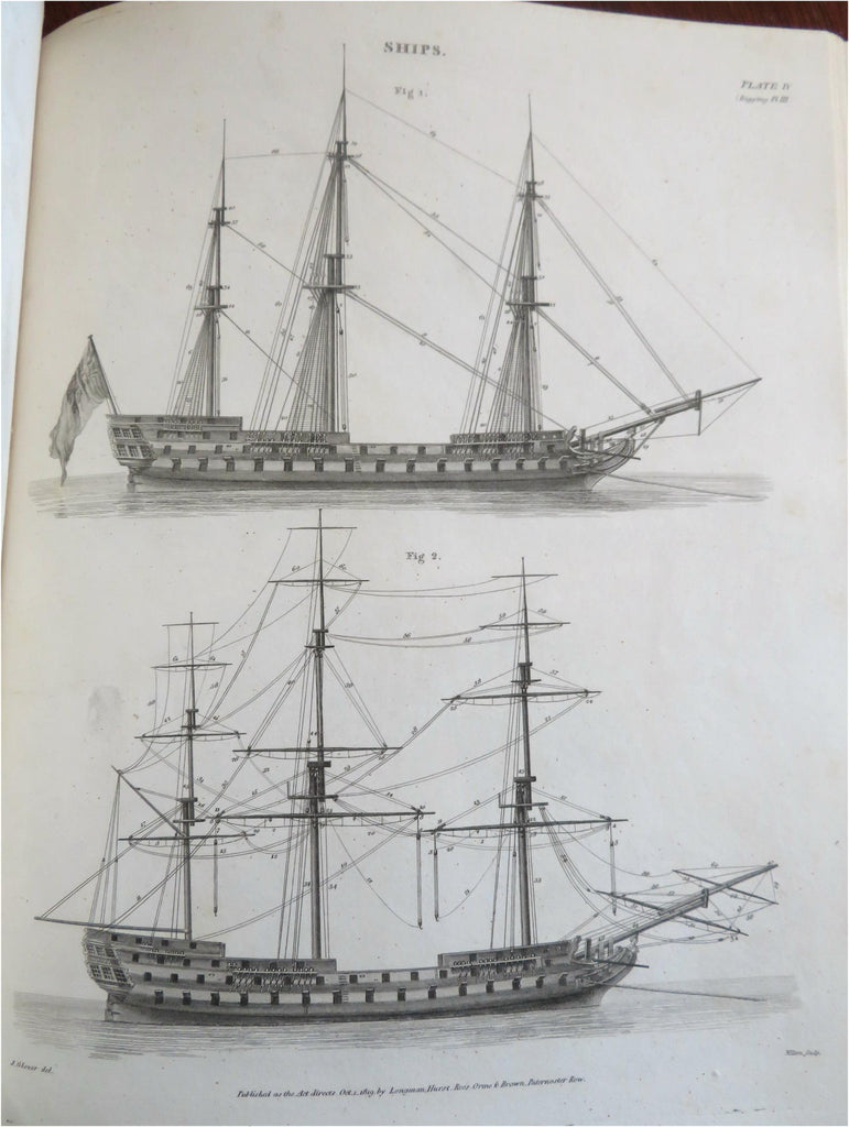 Rees' Encyclopedia 187 engraved plates 1820 Arts Navigation - Writing in Cypher