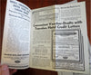Philadelphia & American Hotel c 1920's-30's Auto Travel Pamphlets Lot x 2