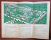 Shelburne Museum Vermont 1965 tourist promotional birds-eye view pictorial map