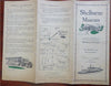 Shelburne Museum Vermont 1965 tourist promotional birds-eye view pictorial map