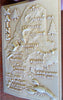 Maine Raised Relief novelty Map postcard 1958 Tourism Souvenir Lobster pine tree