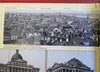 Boston Massachusetts 1880's tourist souvenir album panoramic birds eye view