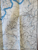Kentucky Highway Road Atlas WWII Era Travel Brochure c. 1939-43 illustrated book