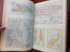 New World Loose Leaf Atlas c. 1929 monumental leather atlas 100+ maps