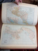 New World Loose Leaf Atlas c. 1929 monumental leather atlas 100+ maps