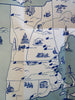 Hertz Car Rental New England Auto Tours Travel Brochure c. 1960 cartoon map