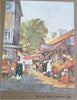 Peshawar India British Raj Souvenir Watercolor Scenes c. 1920's Set x 6 prints
