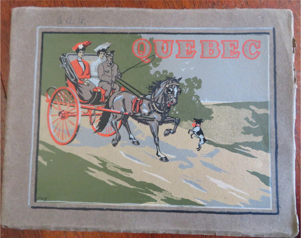 Quebec Canada Montmorency River St. Anne de Beaupre Church 1890's souvenir album