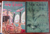 New Yorker Magazine WWII era 1943-6 Lot x 9 issues Bemelmans Duvoisin Addams art