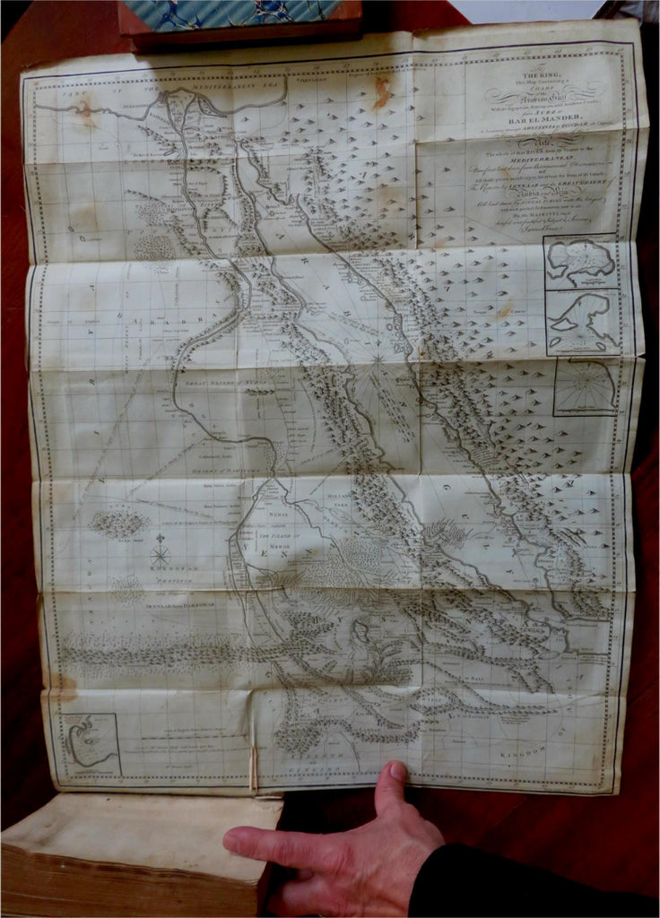 Africa Nile Source Exploration Bruce 1790 rare Dublin Book w/ 52 plates & 3 maps