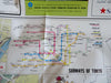 Pan American 1970's Japan tourist map city plan w/ advertising pictorial