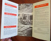 Tel Aviv city plan Israel c. 1960 illustrated travel pamphlet w/ detailed map