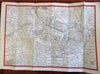 Boston Massachusetts 1946 Detailed Street Plan folding tourism brochure