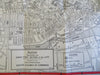 Boston Massachusetts 1946 Detailed Street Plan folding tourism brochure