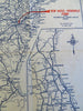 AAA 1932 Highway Map East Coast New Castle Ferry travel & tourism brochure