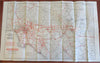 Southern California 1924 Highway Map San Diego Los Angeles Security Bank promo
