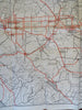 Southern California 1924 Highway Map San Diego Los Angeles Security Bank promo
