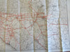 Southern California 1924 Highway Map San Diego Los Angeles Security Bank promo