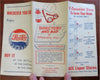 St. Petersburg Florida Business Directory City Plan c. 1940's tourist promo map