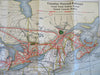 Canada Canadian Railways United States 1926 Illustrated Vacation Map Brochure
