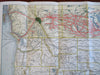 Canada Canadian Railways United States 1926 Illustrated Vacation Map Brochure