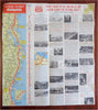 Ocean Highway New York to Florida 1956 automobile travel map brochure