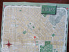 Athens Greece City Plan c. 1953 TWA illustrated travel brochure map