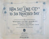 Salt Lake City to San Francisco c. 1915 Western Pacific Railway souvenir album