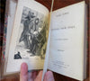 Hard Times & Pictures from Italy 1866 Dickens lovely leather classic book