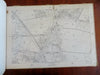 Weymouth Massachusetts 1949 Town Atlas monumental book 65 large plates