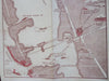 Sarasota Hotel Florida c. 1920's cartoon map illustrated travel brochure