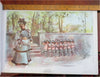Charles Johnson Drawings art 1898 monumental illustrated plate book lovely color