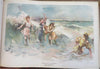 Charles Johnson Drawings art 1898 monumental illustrated plate book lovely color