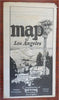 Los Angeles California 1925 City Plan pictorial Bekins moving truck storage