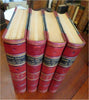 History of England 1907 J.R. Green illustrated 4 vol. leather set w/ maps color