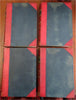 History of England 1907 J.R. Green illustrated 4 vol. leather set w/ maps color