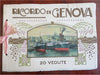 Genoa Italy Italia c. 1920's illustrated souvenir album tourist 20 views