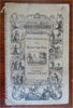 Two Peacocks a Present from Uncle c. 1840's juvenile chap book hand sewn spine