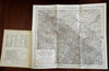Germany Thuringian Forest Urban Development 1884 Regel Petermann w/ color map