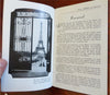 Paris Tourist Brochure w/ city plan map 1920's travel guide vintage advertising