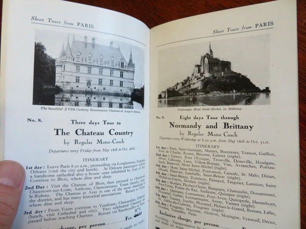 Vintage Galeries Lafayette Brochure Map Paris Advertising France Tourist  Guide