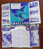 Mexico Travel Brochures Grace Cruise Lines Mexico City c. 1928 Lot x 2 adverts