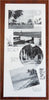 Nassau Bahamas Isles of June c. 1930's Lot x 2 Illustrated Travel Adverts w/ map