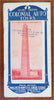 Boston Massachusetts Auto Tours 1914 Vintage promo brochure w/ map