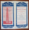 Boston Massachusetts Auto Tours 1914 Vintage promo brochure w/ map