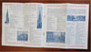 Boston Massachusetts Auto Tours 1914 Vintage promo brochure w/ map